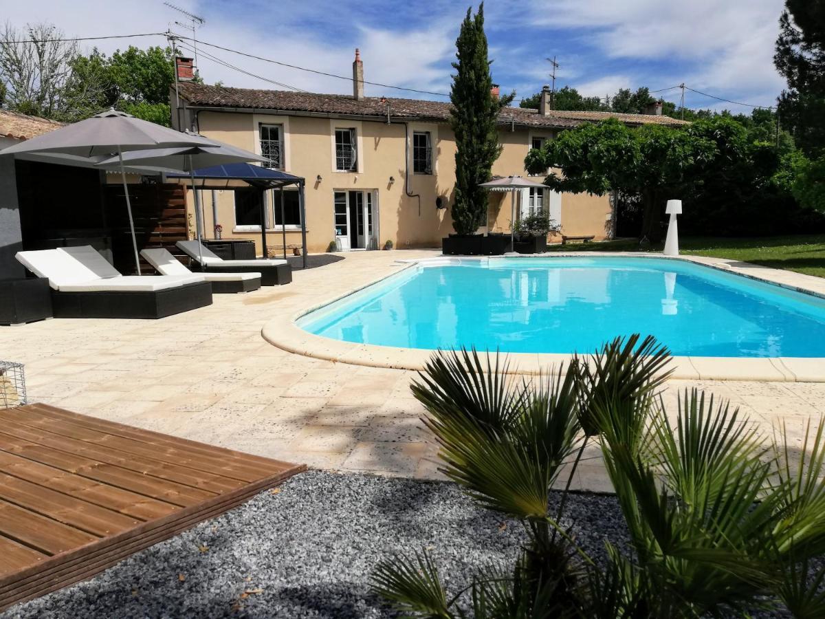 Villa Corterra Avec Piscine Et Jacuzzi Fargues-de-Langon Dış mekan fotoğraf