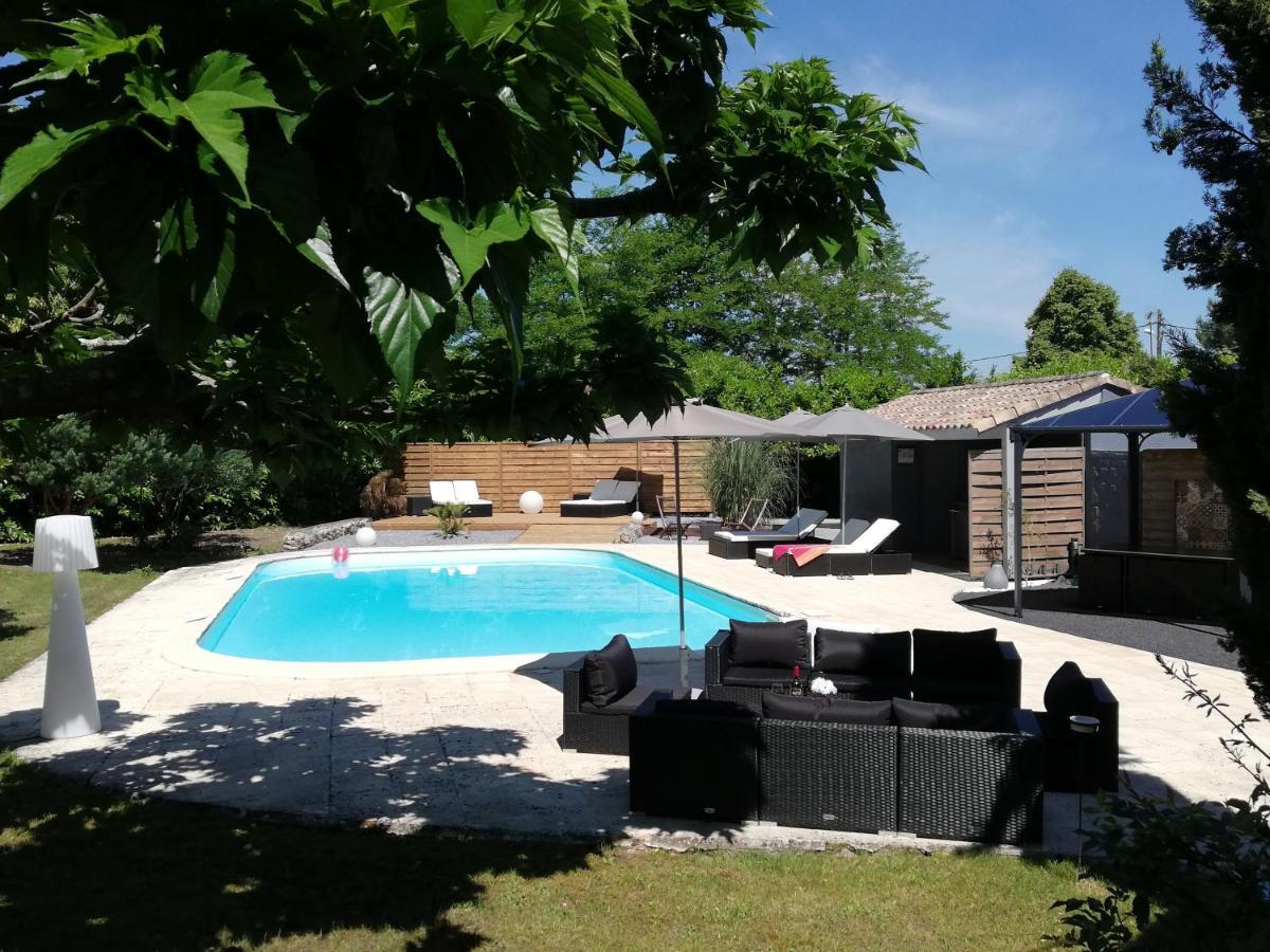 Villa Corterra Avec Piscine Et Jacuzzi Fargues-de-Langon Dış mekan fotoğraf