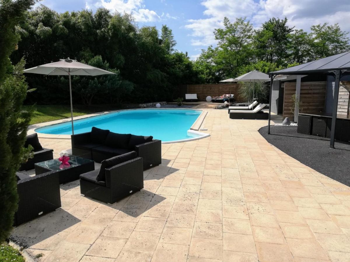 Villa Corterra Avec Piscine Et Jacuzzi Fargues-de-Langon Dış mekan fotoğraf