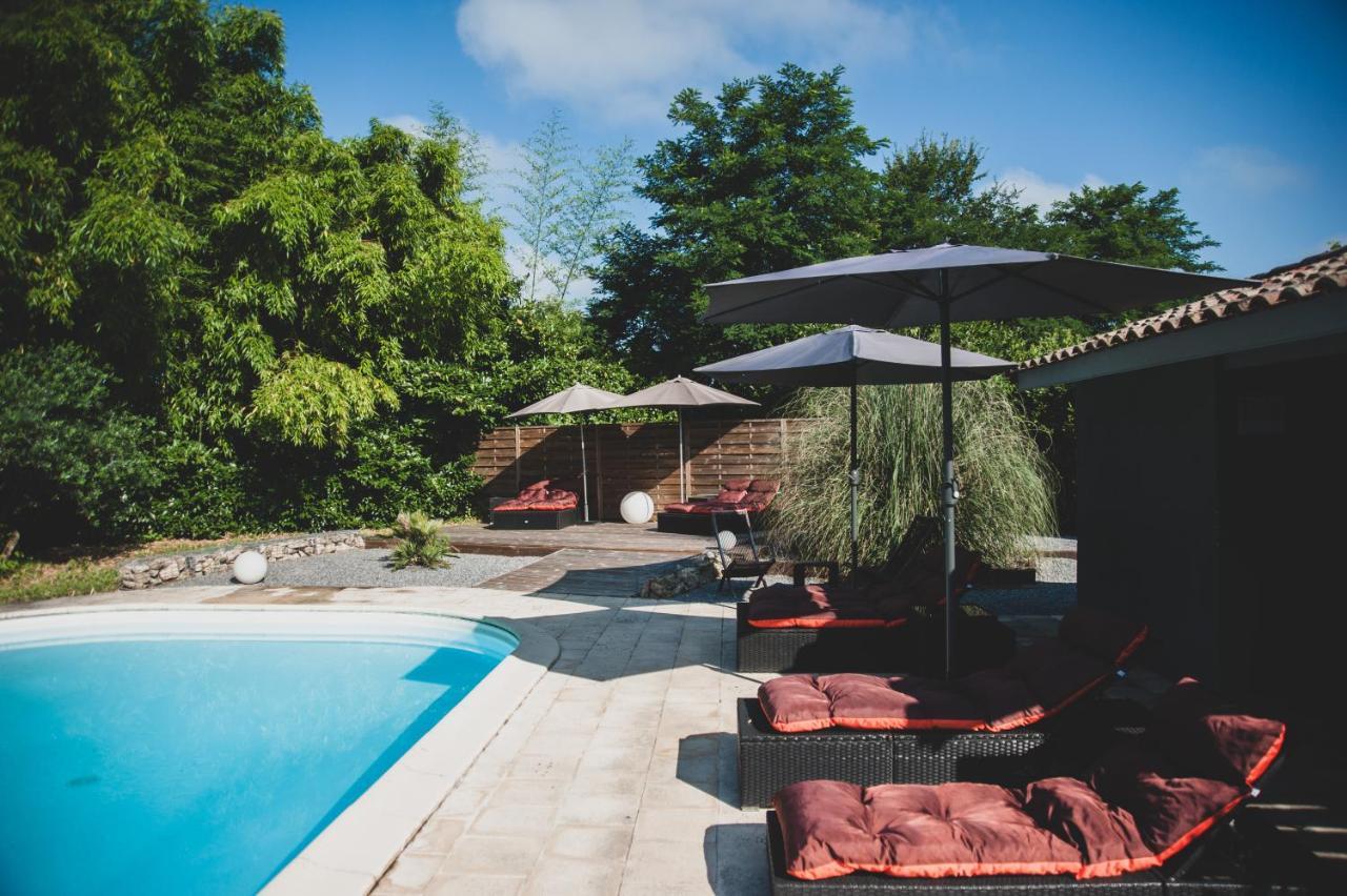 Villa Corterra Avec Piscine Et Jacuzzi Fargues-de-Langon Dış mekan fotoğraf