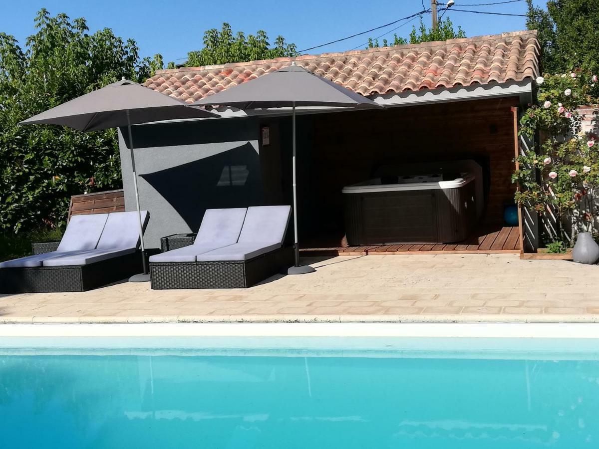 Villa Corterra Avec Piscine Et Jacuzzi Fargues-de-Langon Dış mekan fotoğraf